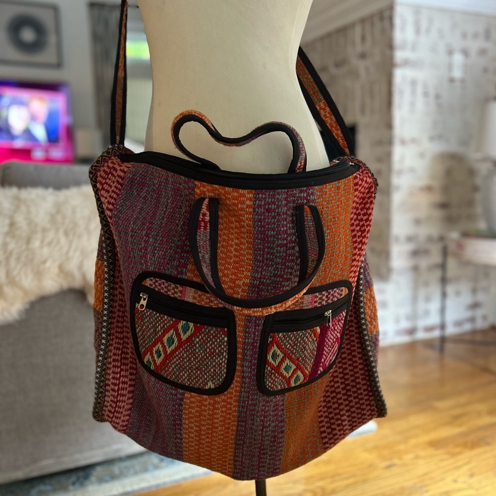 Handcrafted Peruvian Weekender Bag - image 1